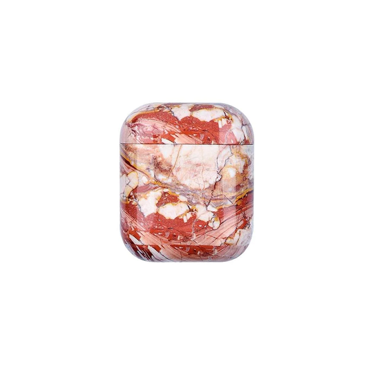 Skyddsfodral till AirPods - Röd Marmor