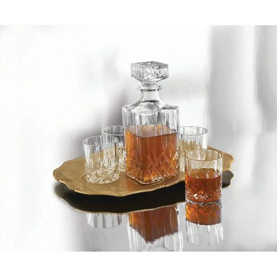 Karaff med 6 Whiskyglas