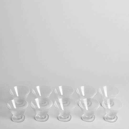 Vintage - SÅLD Frostade Cocktailglas 10 st