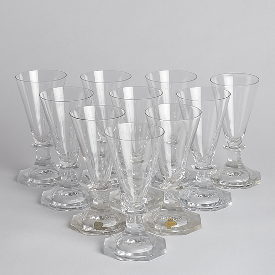 Skrufs Glasbruk - SÅLD Snapsglas 10 st